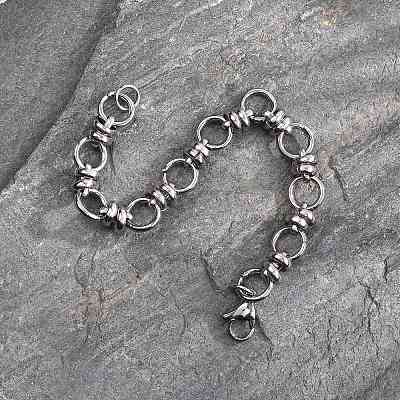 Tarnish Resistant 304 Stainless Steel Link Chain Bracelets X-BJEW-Z011-10P-1