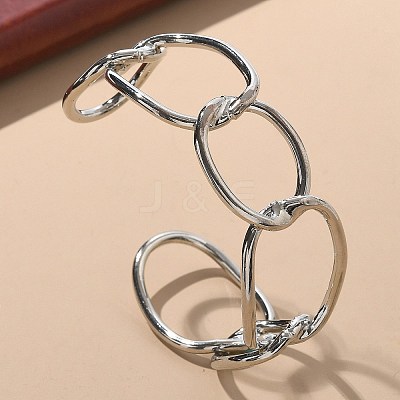 ElectrophoresisIron Cuff Bangles for Women BJEW-M057-06P-1