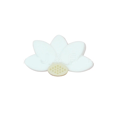 Lotus Food Grade Eco-Friendly Silicone Beads SIL-WH0013-50B-1