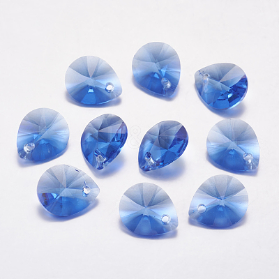 Faceted Glass Rhinestone Pendants RGLA-F053-E-206-1