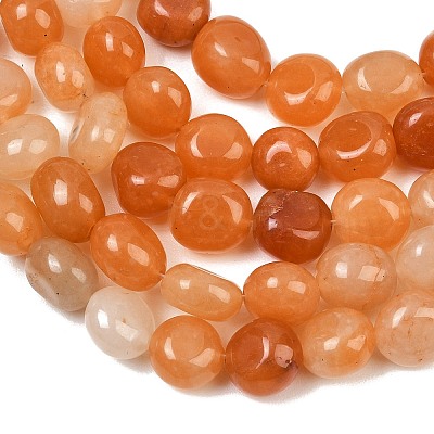 Natural Red Aventurine Beads Strands GG-CBA787B-A15-1