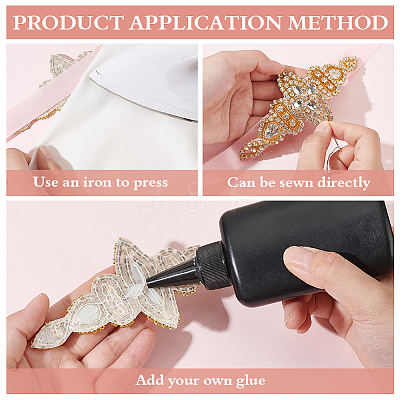 Alloy Rhinestone Ornmament Accessories DIY-WH0021-82G-1