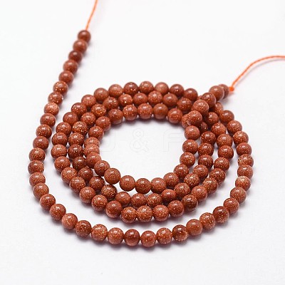 Goldstone Beads Strands X-G-N0200-01A-3mm-1