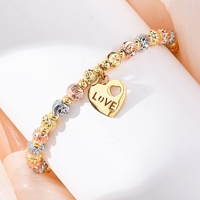 Brass Slider Bracelets BJEW-C090-02G-E-1
