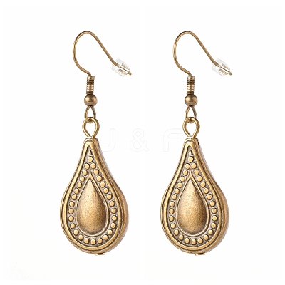 Teardrop Big Dangle Earrings for Girl Women EJEW-JE04634-02-1