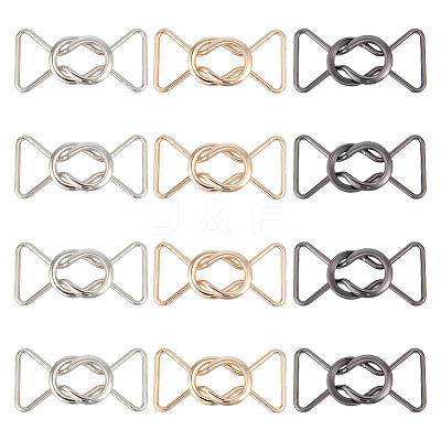 12Pcs 3 Colors Alloy Belt Buckles FIND-OC0002-91A-1