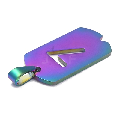 Ion Plating(IP) 304 Stainless Steel Pendants STAS-O127-A07-1