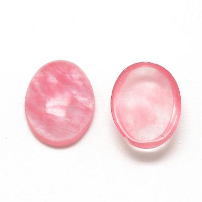 Watermelon Stone Glass Cabochons G-R415-13x18-40-1