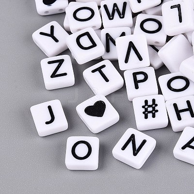 Opaque Acrylic Enamel Beads SACR-Q001-18D-1