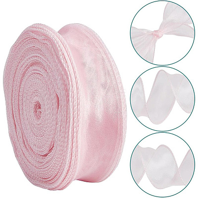 Polyester Organza Ribbons SRIB-WH20020-003A-04-1