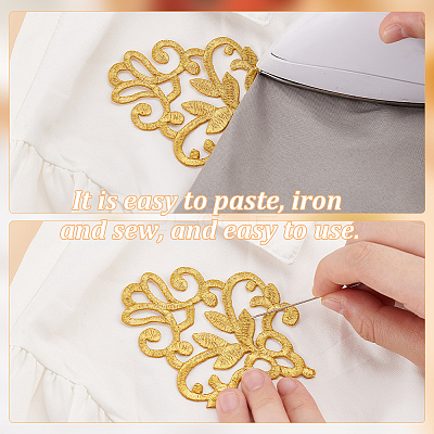 12Pcs 6 Styles Polyester Embroidery Ornament Accessories PATC-GA0001-30-1