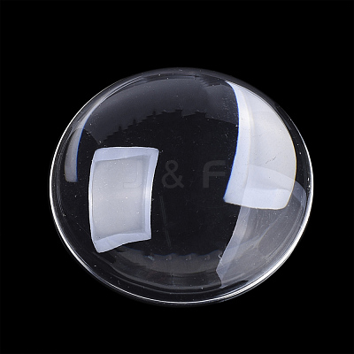 Transparent Glass Cabochons GGLA-R026-48mm-B-1