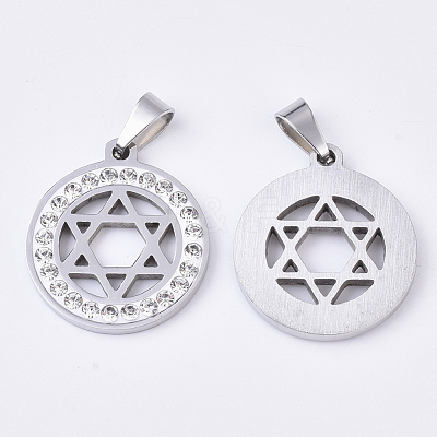 201 Stainless Steel Pendants STAS-N089-29P-1
