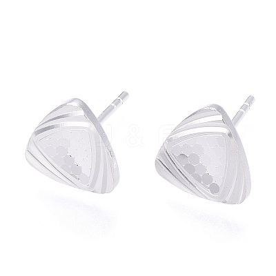925 Sterling Silver Stud Earrings STER-T004-52S-1
