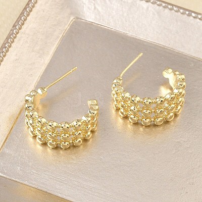Brass Stud Earrings KK-CBAD851-35G-1
