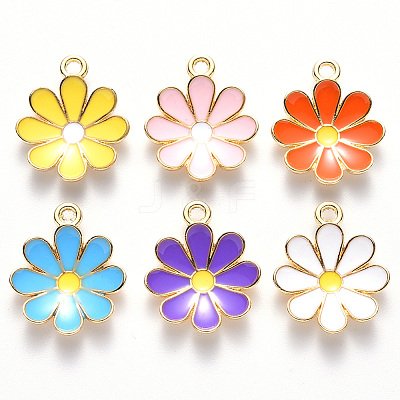 Alloy Enamel Pendants ENAM-S121-116-G-1