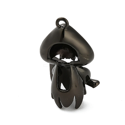 Halloween Brass Enamel Pendants KK-F915-01G-B-1