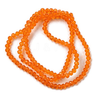 Transparent Glass Beads Strands GLAA-F078-B02-1