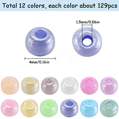 156G 12 Style 6/0 Glass Seed Beads SEED-SC0001-35B-1
