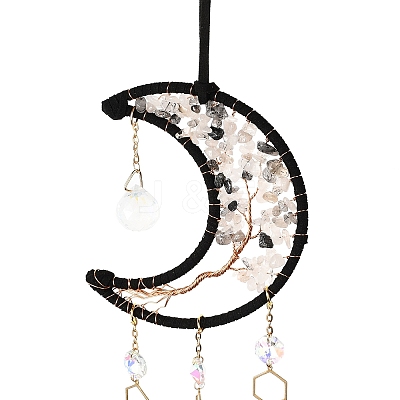 Iron Big Pendant Decorations HJEW-M004-09-1