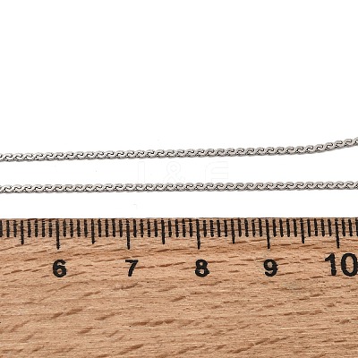 12Pcs 304 Stainless Steel Serpentine Chain Necklaces for Men Women NJEW-H093-19P-01-1