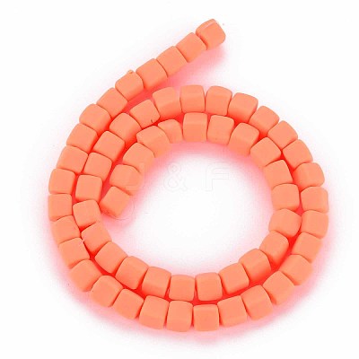 Handmade Polymer Clay Beads Strands X-CLAY-T020-09G-1