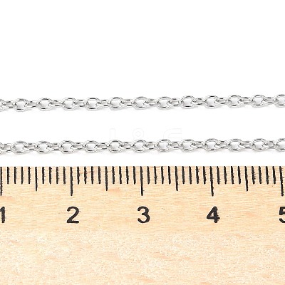 Tarnish Resistant Trendy Unisex 304 Stainless Steel Cable Chain Necklaces NJEW-L043-16P-1