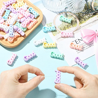 Opaque Acrylic Beads SACR-CJC0001-35-1
