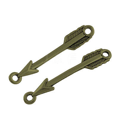Tibetan Style Alloy Arrow Links connectors TIBE-3497-AB-FF-1