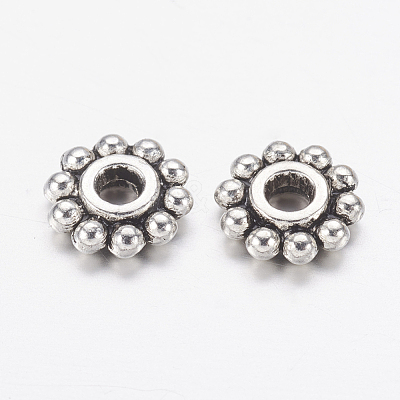 Gear Tibetan Style Alloy Spacer Beads X-AB145-1
