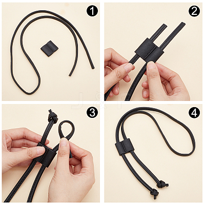 3 Style Imitation Leather Bag Drawstring DIY-WR0001-95A-1
