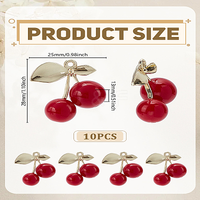 10Pcs ABS Plastic Pendants FIND-LP0009-96-1