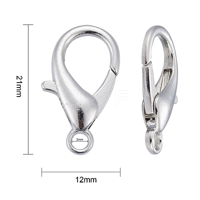 Zinc Alloy Lobster Claw Clasps E107-P-NF-1