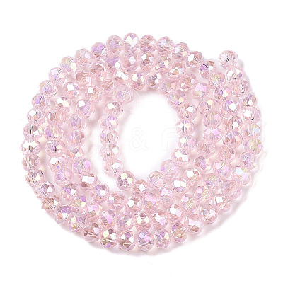 Electroplate Glass Beads Strands X-EGLA-A044-T4mm-B10-1