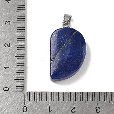 Natural Lapis Lazuli Dyed Carved Pendants G-P599-04P-07-1