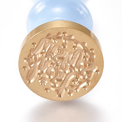 Brass Wax Seal Stamps LS-AJEW-WH0113-41A-1