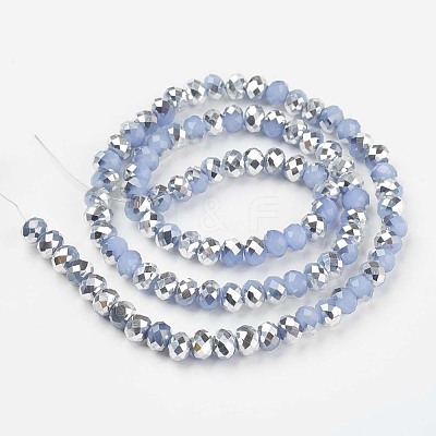 Electroplate Glass Beads Strands EGLA-A034-J4mm-M07-1