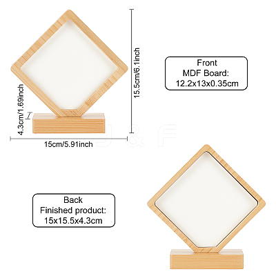 MDF Board Heat Transfer Blanks Photo Frame DIY-WH0204-74-1