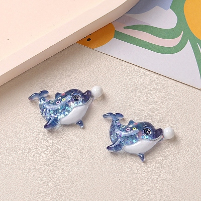 Marine Organism Theme Resin Cabochons PW-WG8E4B4-02-1