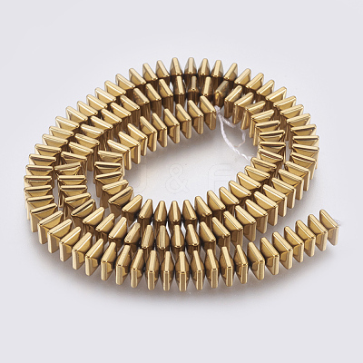 Electroplated Non-magnetic Synthetic Hematite Bead Strand G-E495-08D-1