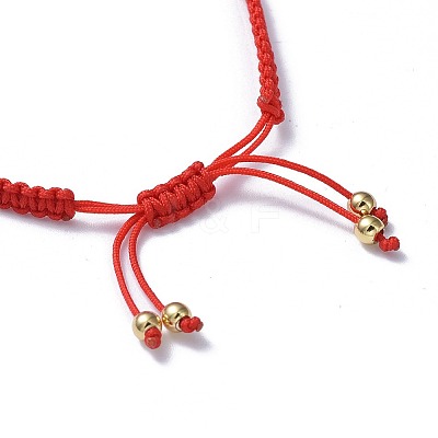 Adjustable Nylon Thread Braided Beads Bracelets BJEW-JB04431-1