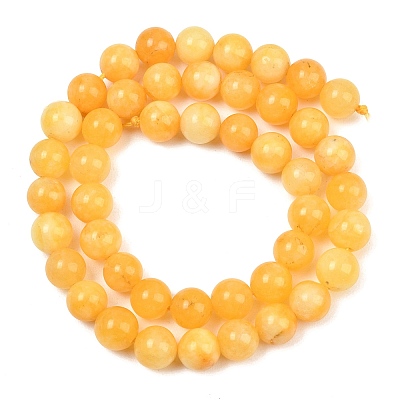 Natural Dyed White Jade Beads Strands GG-CBAEB22-B01-8mm-12-1