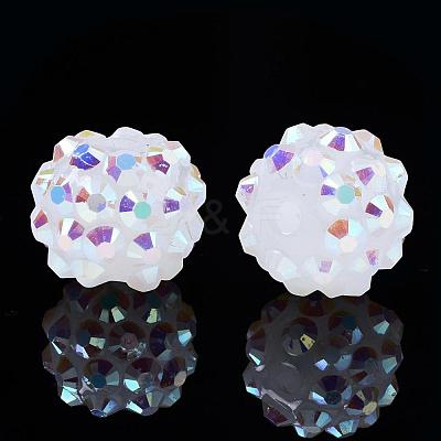 Resin Rhinestone Beads RESI-S253-12mm-GAB1-1
