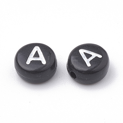 Opaque Acrylic Beads X-SACR-N002-02A-1