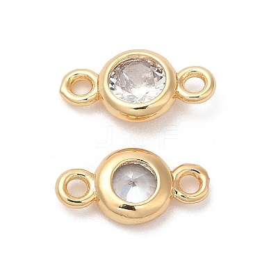 Brass Connector Charms KK-B074-40G-1