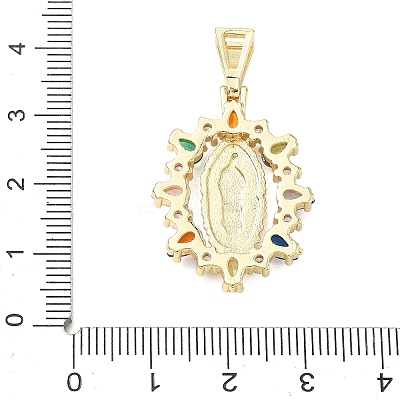Religion Brass Pave Cubic Zirconia Pendants CU-CBA83A6-01B-G-1