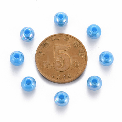 Opaque Acrylic Beads MACR-S370-D6mm-9-1
