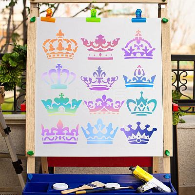 PET Plastic Hollow Out Drawing Painting Stencils Templates DIY-WH0244-290-1