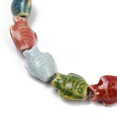 Handmade Porcelain Beads Strands PORC-P030-01A-13-1