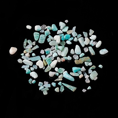 Natural Amazonite Chip Beads X-G-M364-04A-1